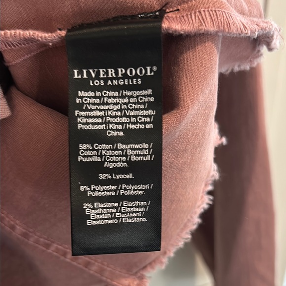 Liverpool Pink Jean Jacket Classic Denim Style - Picture 4 of 5